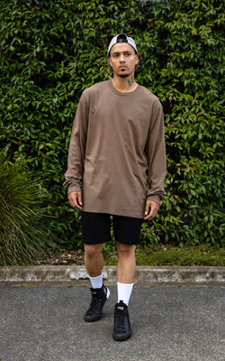 BISONS LONGSLEEVE BROWN