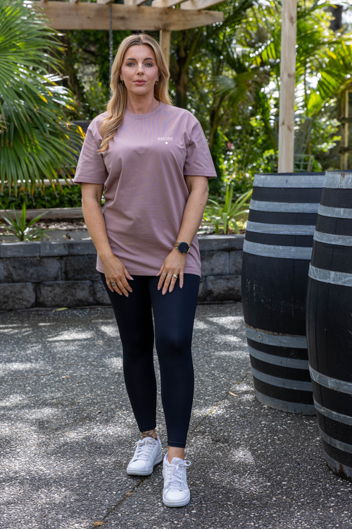 AMORE TEE HAZY PINK