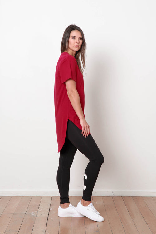 BASIC TEE BURGUNDY