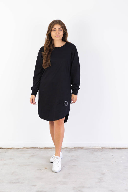 BASIC LONGSLEEVE DRESS BLACK