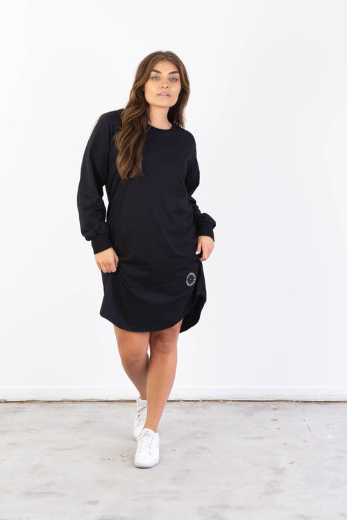 BASIC LONGSLEEVE DRESS BLACK