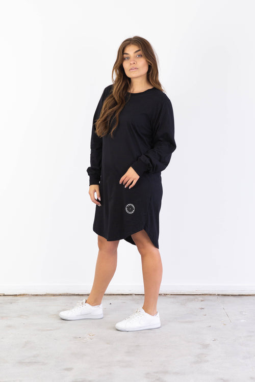 BASIC LONGSLEEVE DRESS BLACK