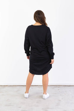 BASIC LONGSLEEVE DRESS BLACK