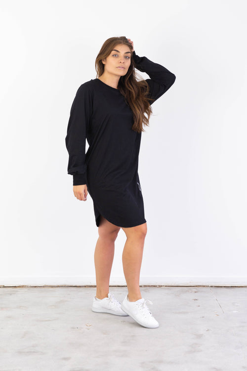 BASIC LONGSLEEVE DRESS BLACK