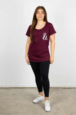 MORGAN TEE BURGUNDY