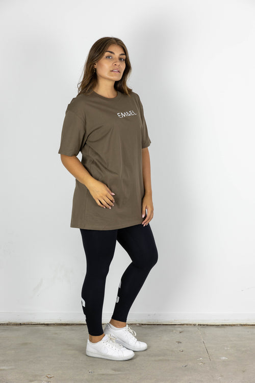 YORK TEE BROWN