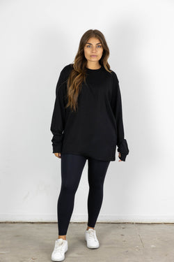 NEWPORT LONGSLEEVE TEE BLACK