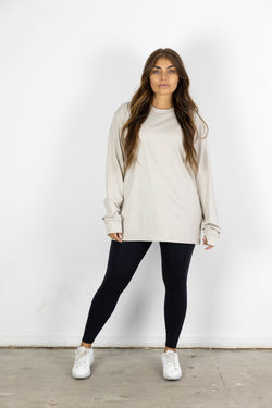 NEWPORT LONGSLEEVE TEE IVORY