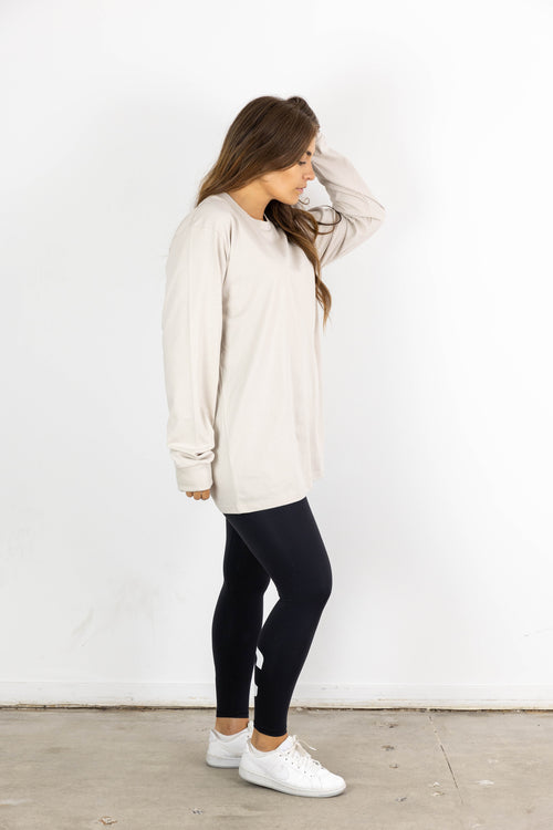 NEWPORT LONGSLEEVE TEE IVORY