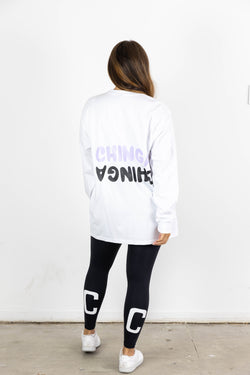 BROOK LONGSLEEVE TEE PURPLE/WHITE