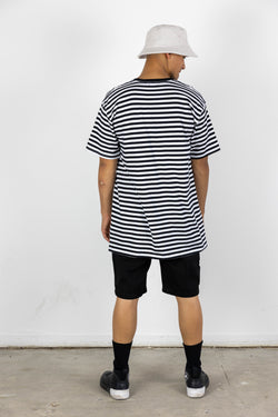 BEN STRIPE TEE BLACK