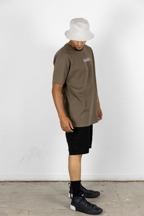 YORK TEE BROWN