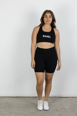 NEO ACTIVEWEAR SHORTS BLACK/WHITE