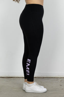 NEO ACTIVEWEAR TIGHTS BLACK/PURPLE