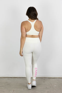 NEO ACTIVEWEAR TIGHTS ECRU/PINK