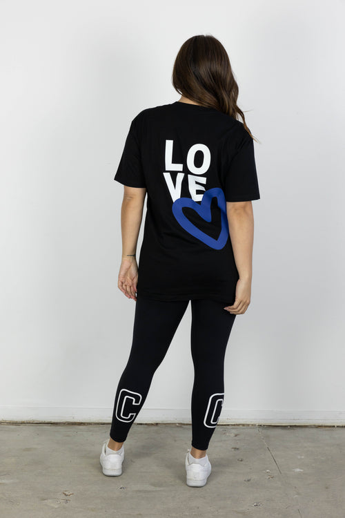 SERENITY TEE BLACK/BLUE