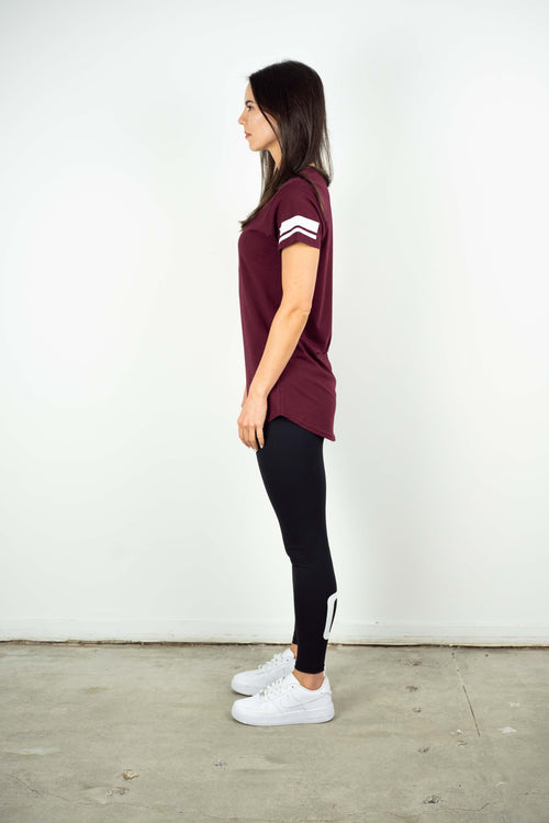 ROSA TEE BURGUNDY