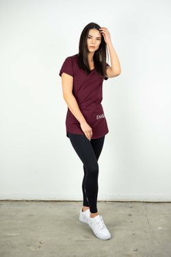 LEILANI TEE BURGUNDY