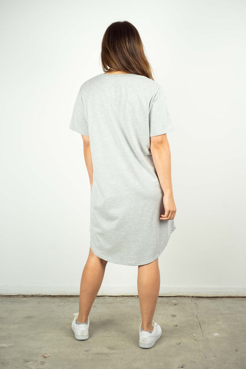 BASIC DRESS GREY MARLE