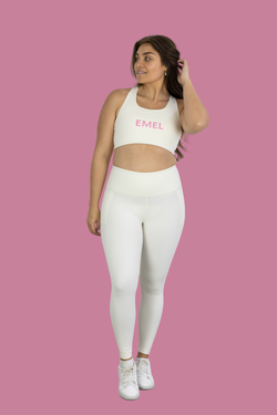 NEO ACTIVEWEAR BRA ECRU/PINK
