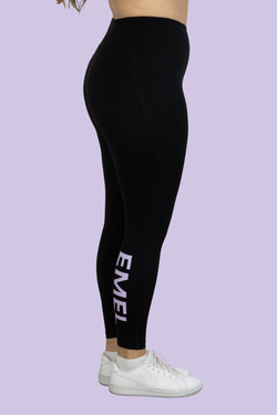 NEO ACTIVEWEAR TIGHTS BLACK/PURPLE