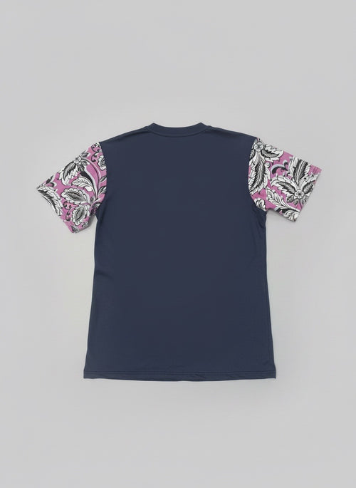 PAISLEY PULSE TEE NAVY