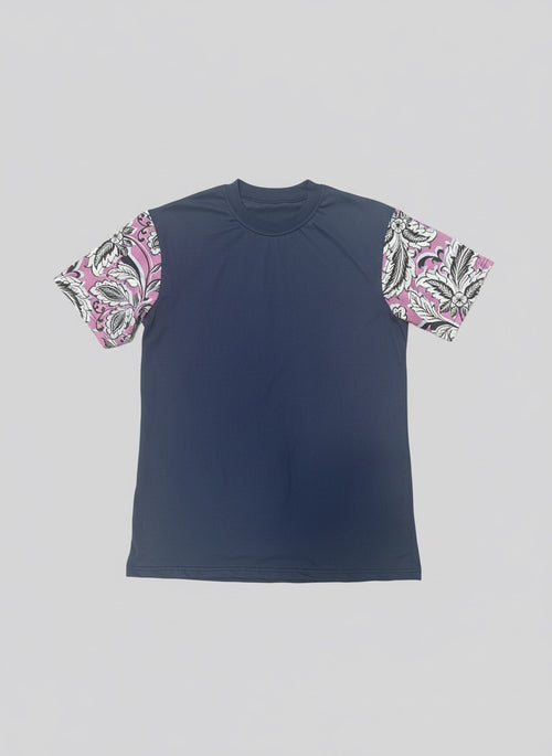 PAISLEY PULSE TEE NAVY