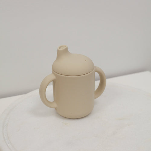 Cream Sippy Cup