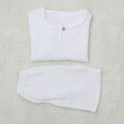 White Linen Set