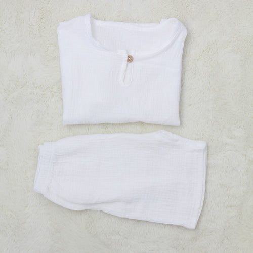 White Linen Set