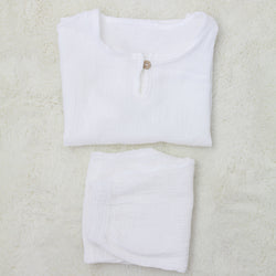 White Linen Set