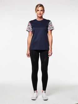 PAISLEY PULSE TEE NAVY