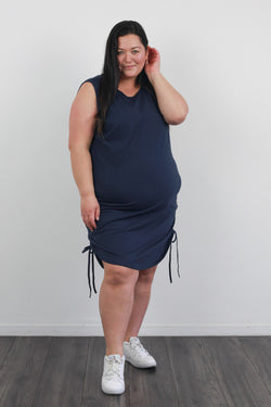 *EVERLY SINGLET DRESS MIDNIGHT