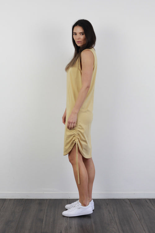 *EVERLY SINGLET DRESS SAND