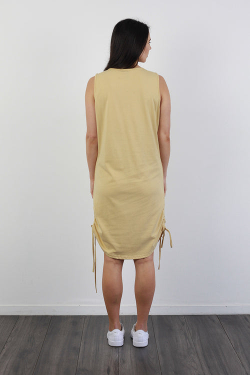 *EVERLY SINGLET DRESS SAND