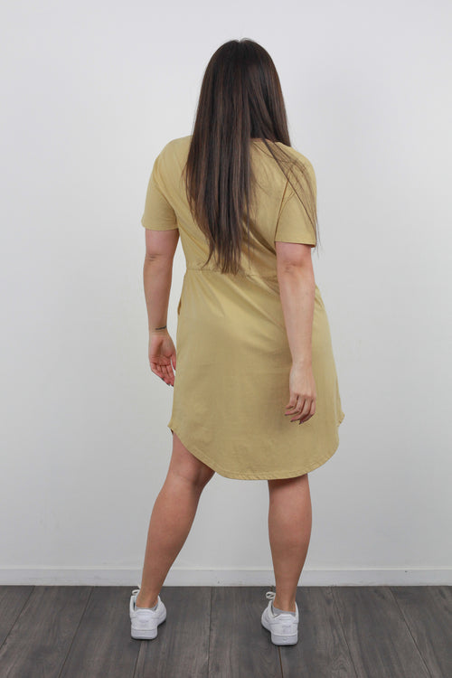 *TIE WAIST DRESS SAND